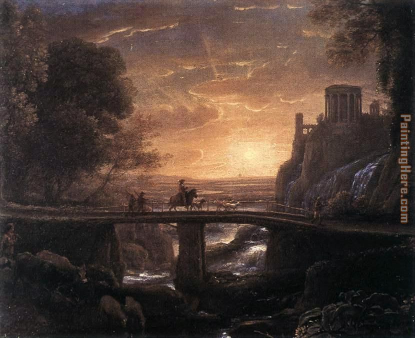 Imaginary View of Tivoli painting - Claude Lorrain Imaginary View of Tivoli art painting